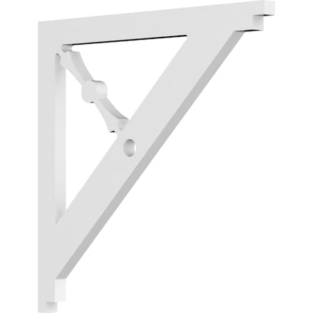 Ekena Millwork Artisan Architectural Grade PVC Bracket, 5/8"W X 12"D X 12"H BKTP01X12X12AR